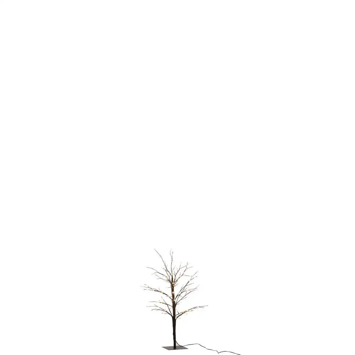 J-Line Weihnachtsbaum Bare – Metall – Schwarz – klein – LED
