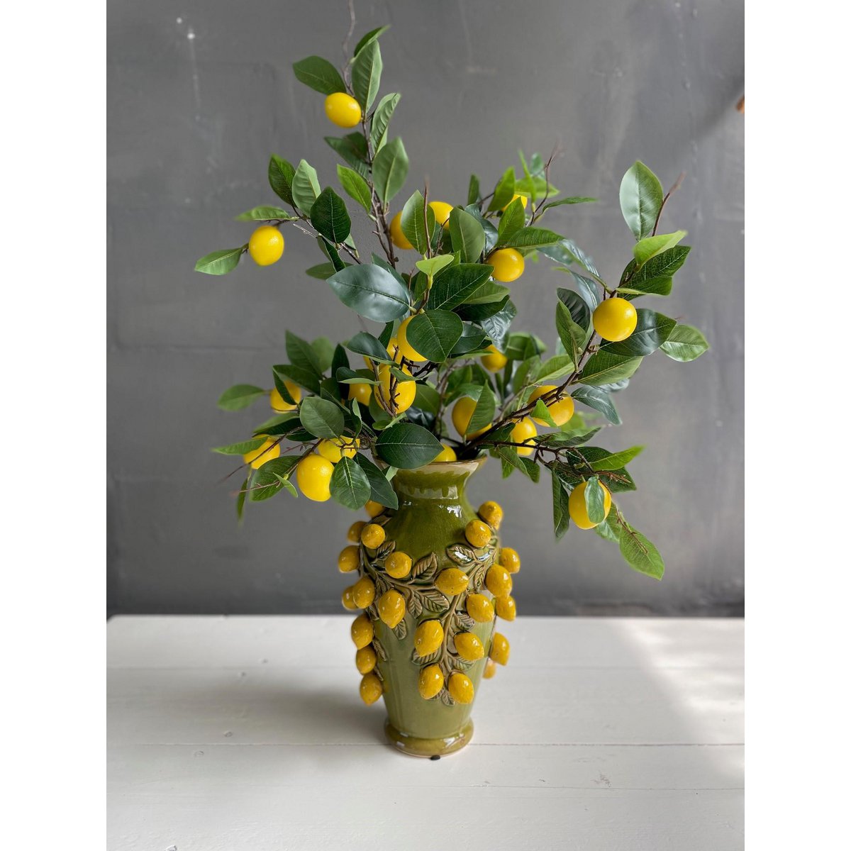 Künstliche Blumen - Blumenstrauß L - Lemon Glow - 80cm