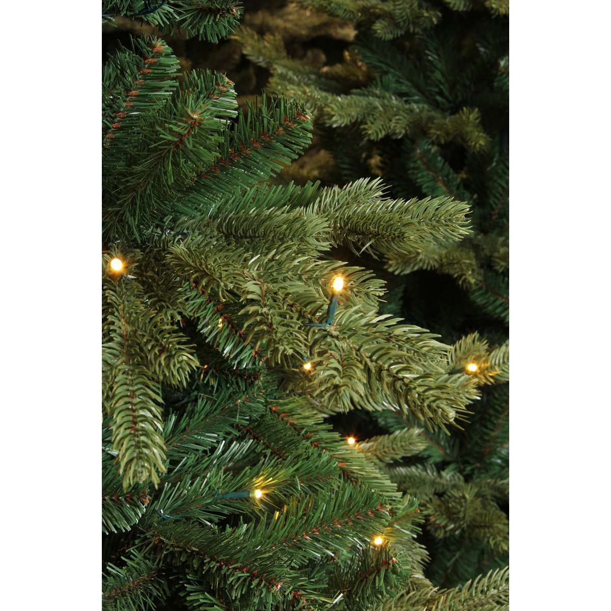 Deluxe Künstlicher Weihnachtsbaum mit LED-Beleuchtung – H120 x Ø94 cm – Grün