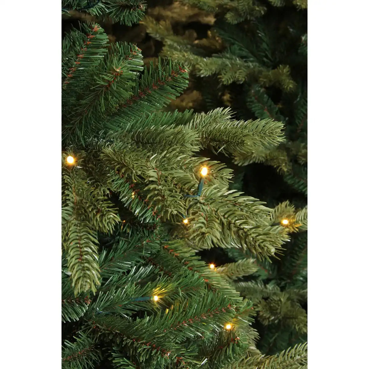Deluxe Künstlicher Weihnachtsbaum mit LED-Beleuchtung – H120 x Ø94 cm – Grün