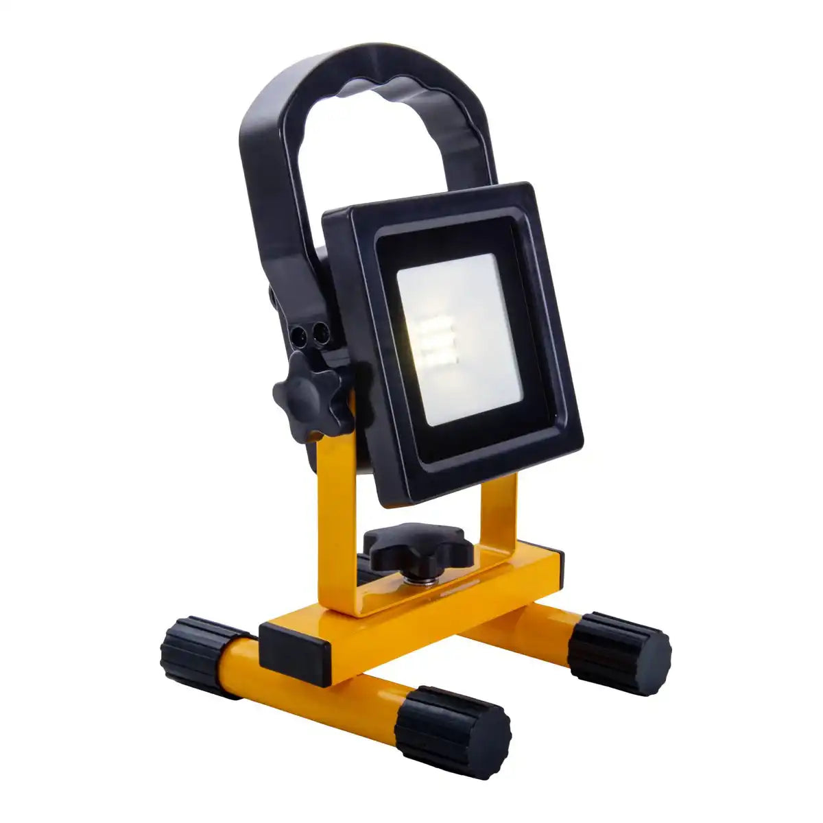 LED- Strahler "Pablo", aus schwarzem Kunststoff mit fest verbauten LEDs, praktisch für Garage, Werkstatt und Camping