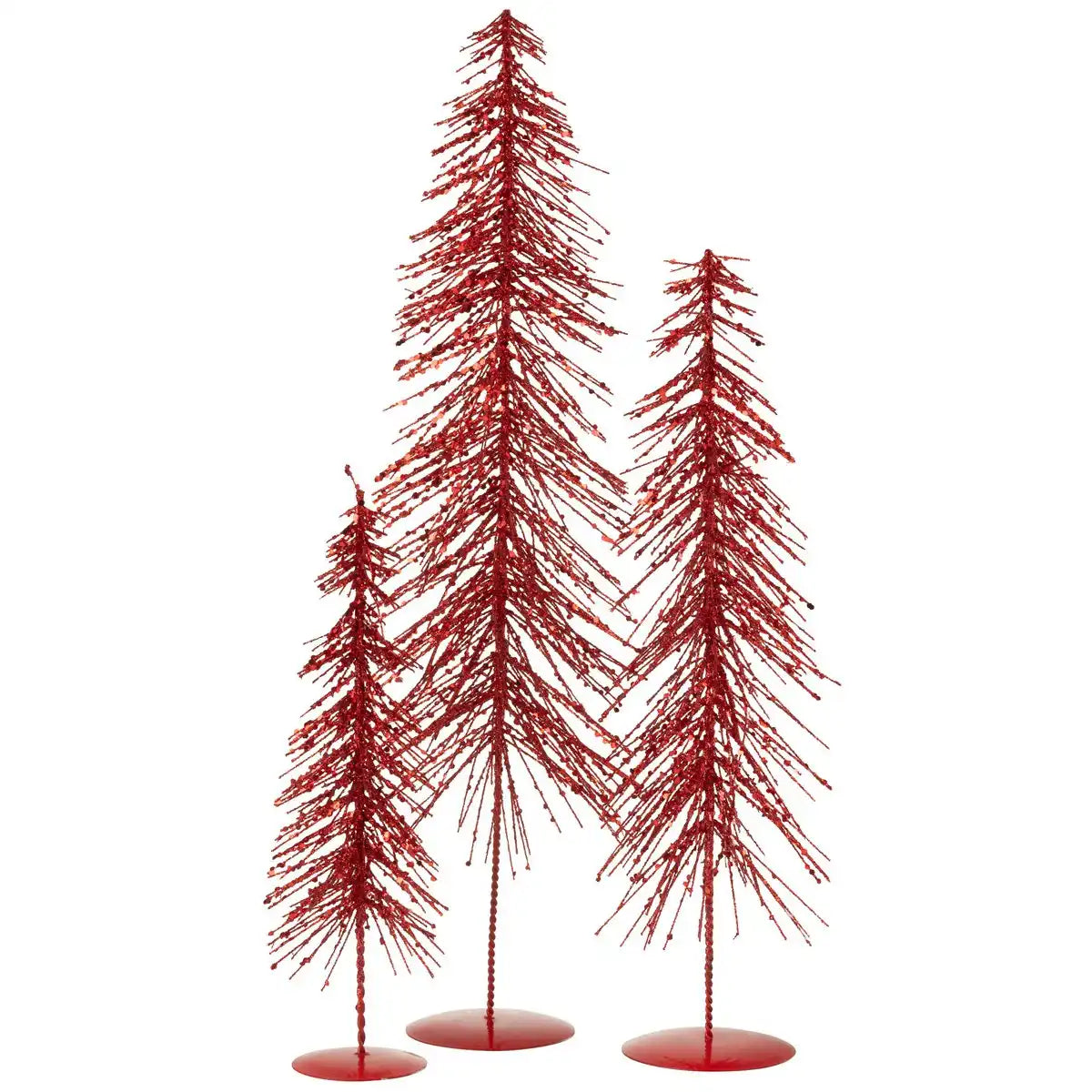 J-Line Weihnachtsbaum Glitzer Plastik Weihnachtsfest groß groß