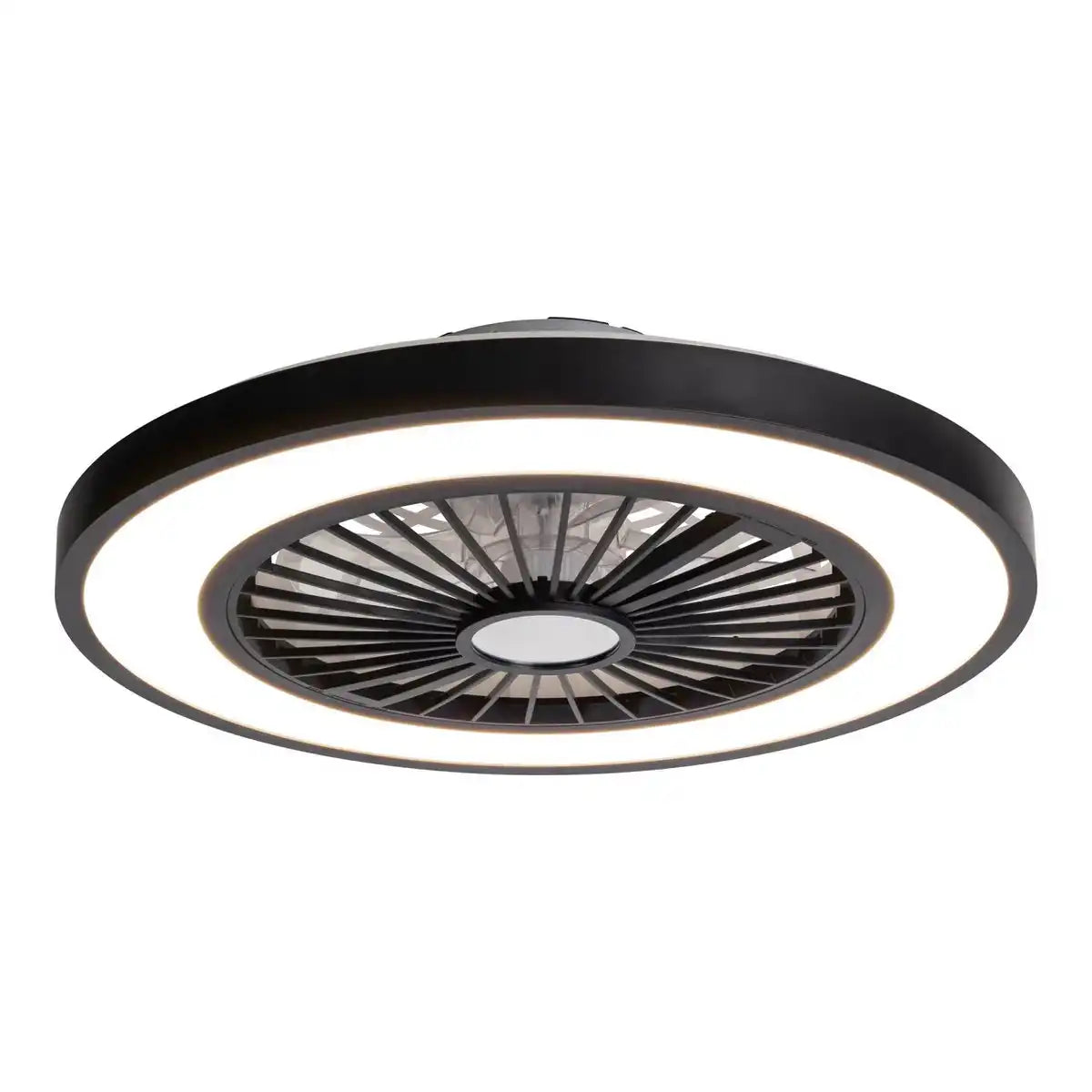 LED Deckenleuchten + Ventilator "ARIOSO" Ø 54 cm, aus Metall und Kunststoff, mit vielen Funktionen
