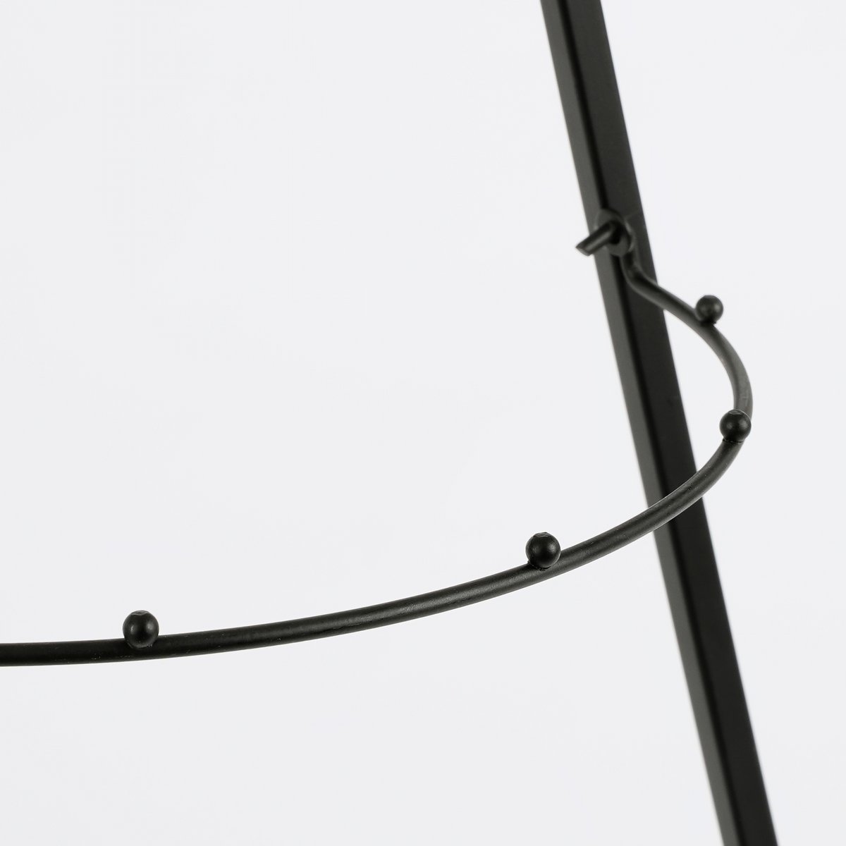 Weihnachtsdeko Wandregal für Dekorationen - L50 x H131 cm - Metall - Schwarzh