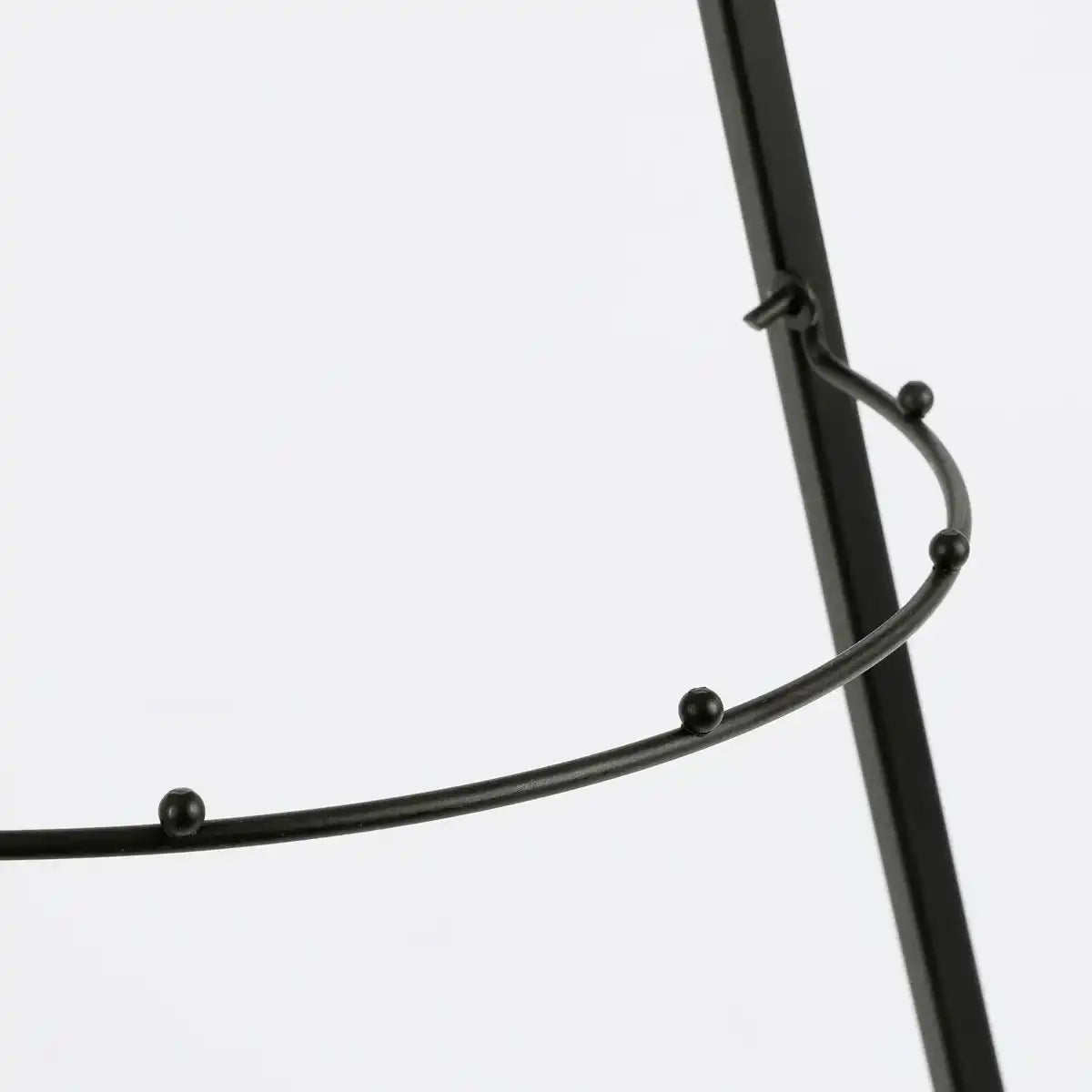 Weihnachtsdeko Wandregal für Dekorationen - L50 x H131 cm - Metall - Schwarzh