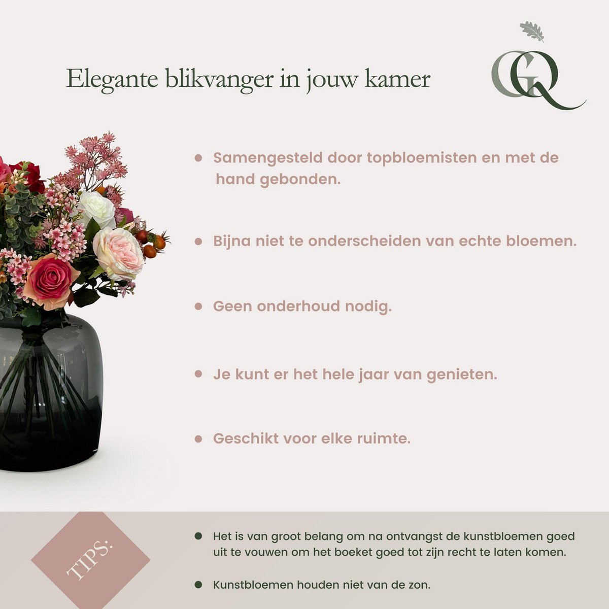 Künstliche Blumen - Bouquet XL - Electric Love - 90cm