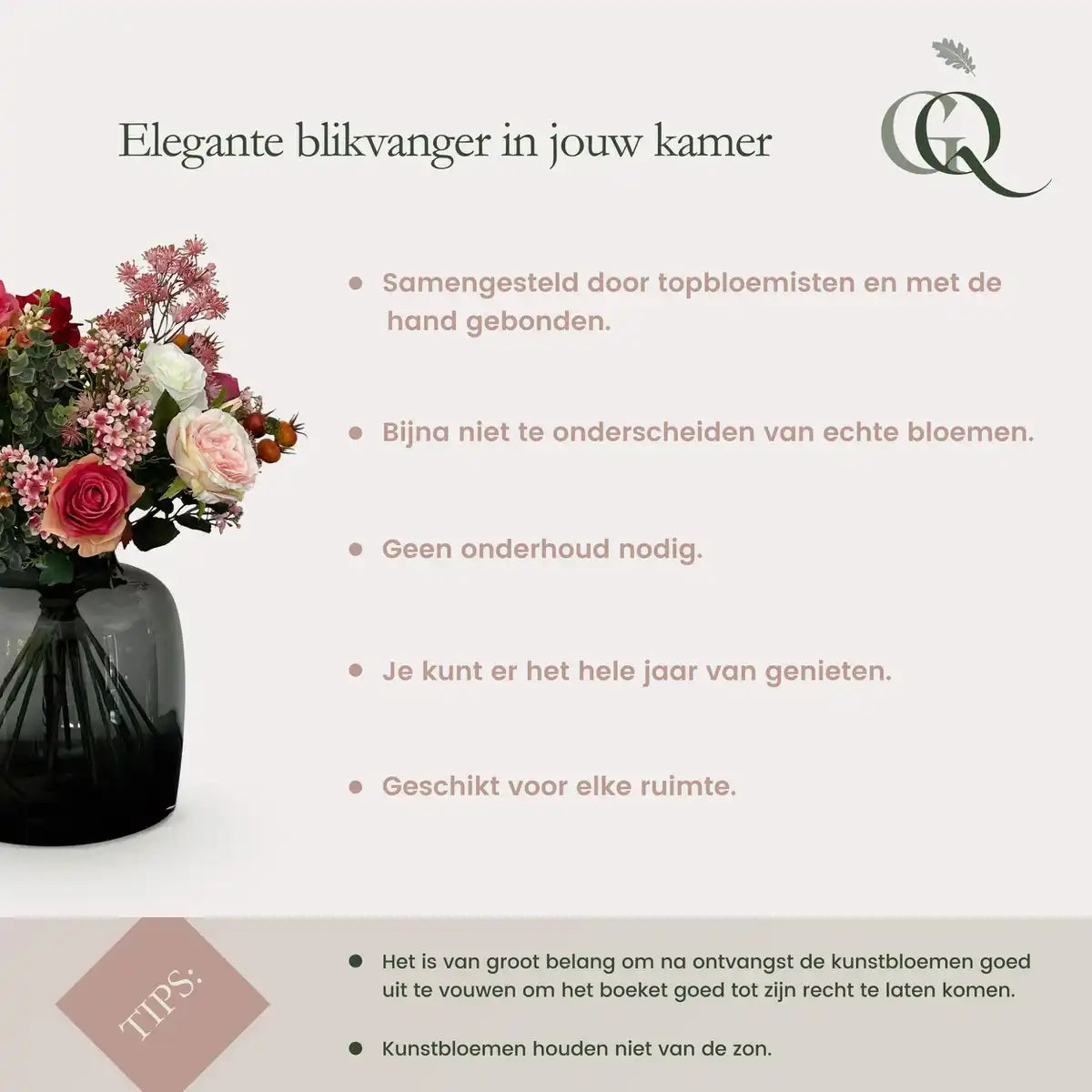 Künstliche Blumen - Bouquet XL - Electric Love - 90cm