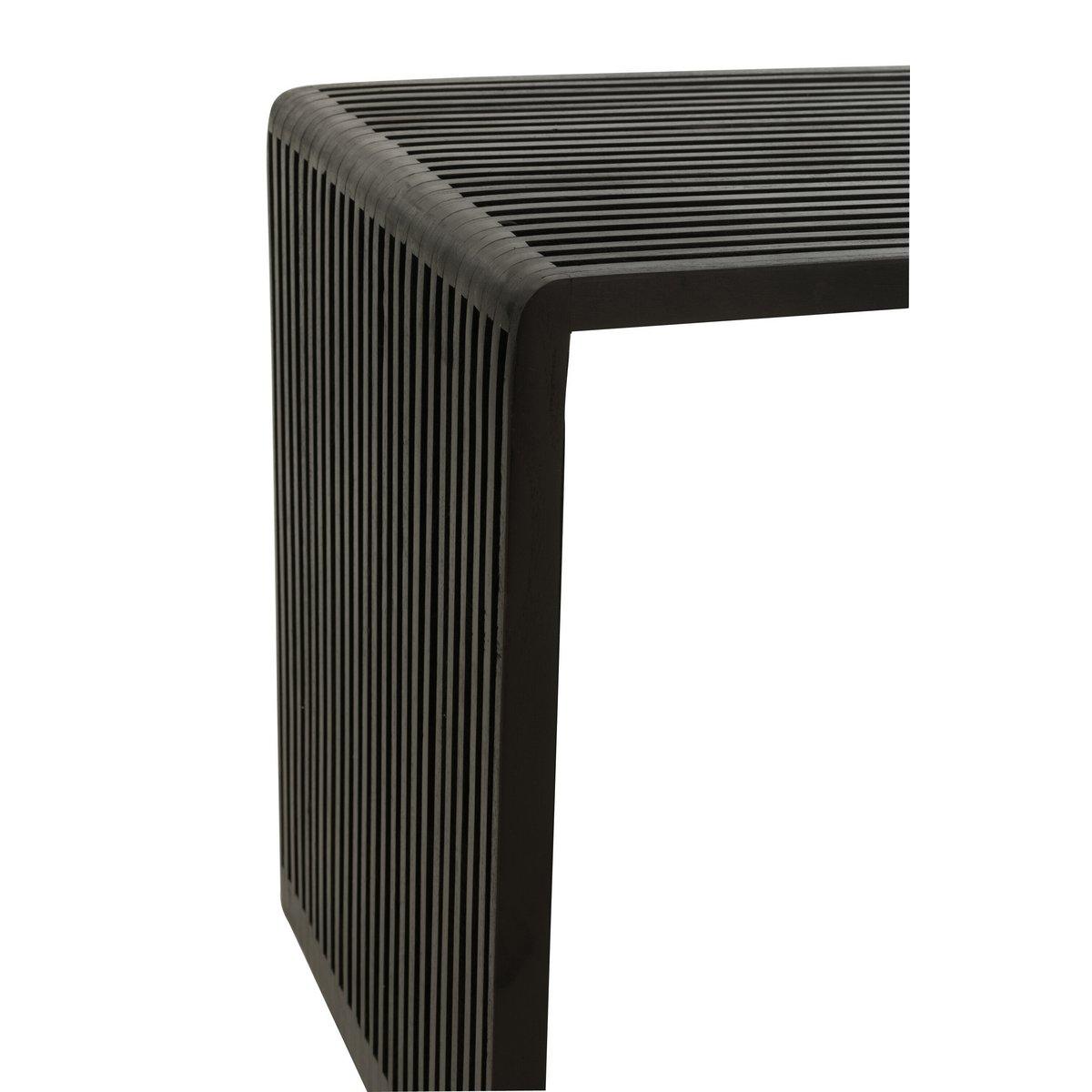 J-Line Couchtisch Cube Recyceltes Teakholz – Holz – Schwarz