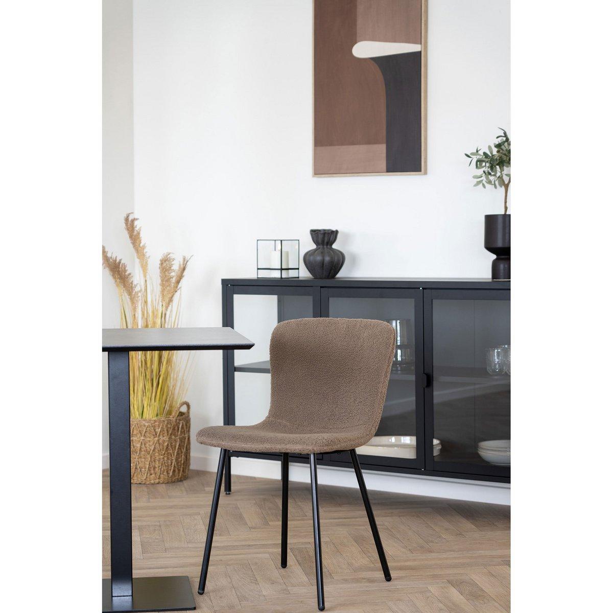 Halden Esszimmerstuhl – Dunkelbraun, 48 x 38 cm – 2er-Set