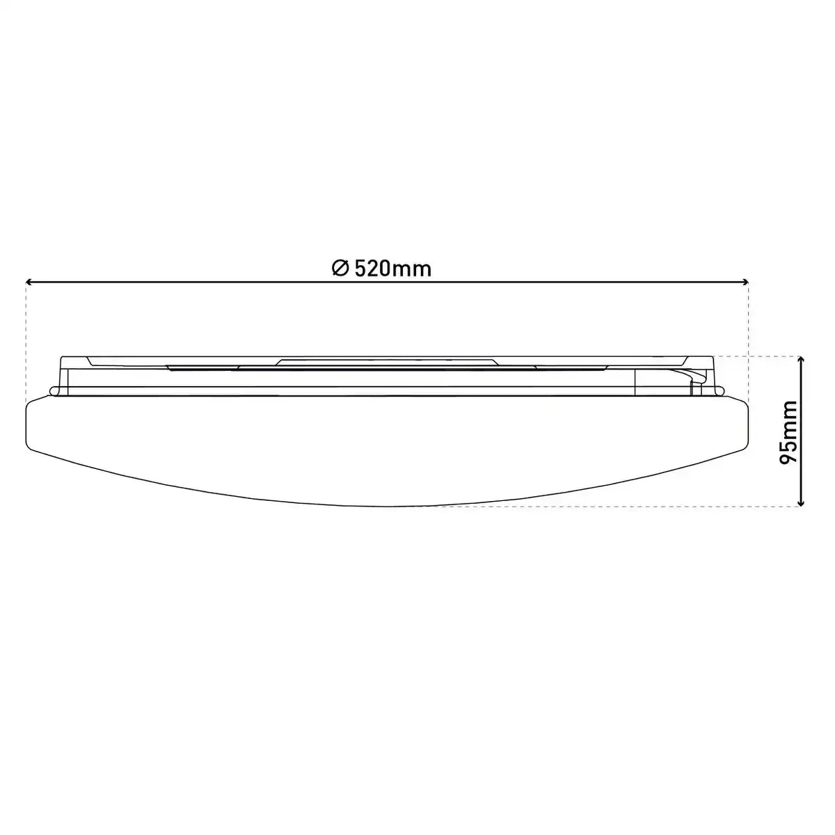 LED Deckenleuchte "RAVENNA" d:52cm
