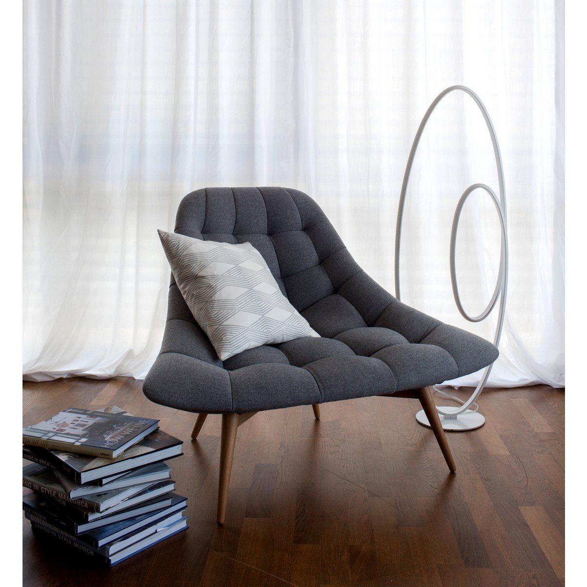 LED Stehleuchte h: 120cm weiß "ODRIVE"