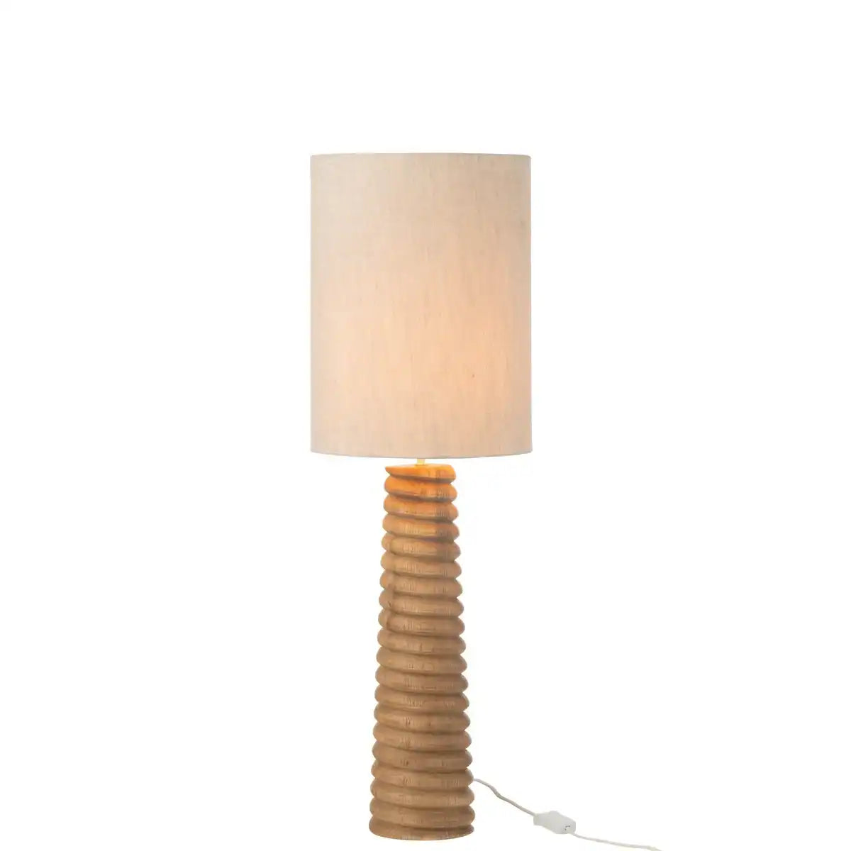 J -Linie Lampenschraubengewinde - Holz - natürlich/grau