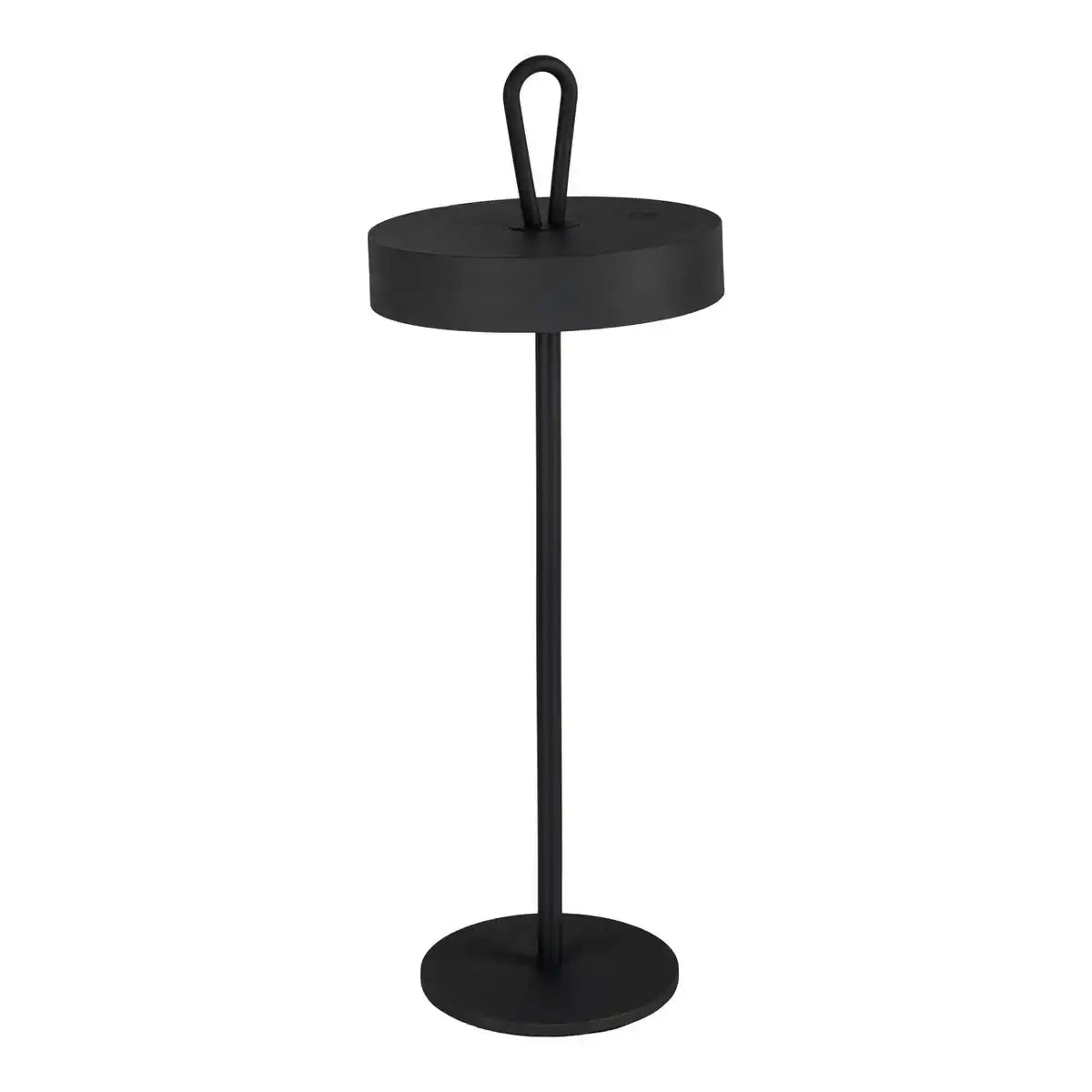 LED-Akku-Tischleuchte magnetisch "ELLA" für Außen und Innen, aus Metall und Kunststoff in Schwarz, 35 cm hoch