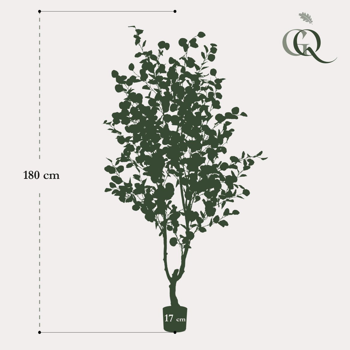 Künstliche Pflanze - Eukalyptus - Blue Gum Tree - 180 cm