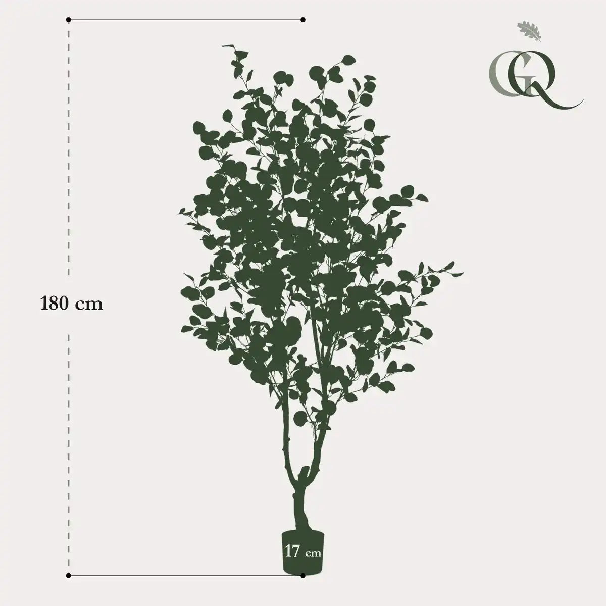 Künstliche Pflanze - Eukalyptus - Blue Gum Tree - 180 cm