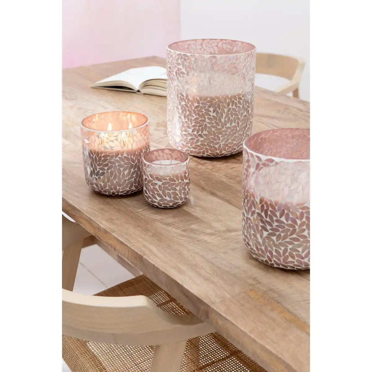 J -Line Duft Kerze Tender Rose - Wachs - Pink - XL - 150U