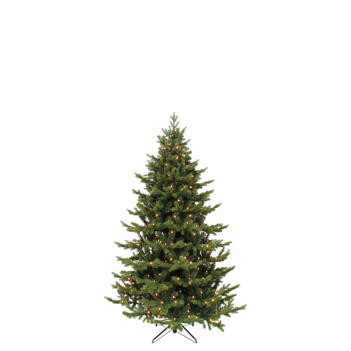Deluxe Künstlicher Weihnachtsbaum mit LED-Beleuchtung – H120 x Ø94 cm – Grün