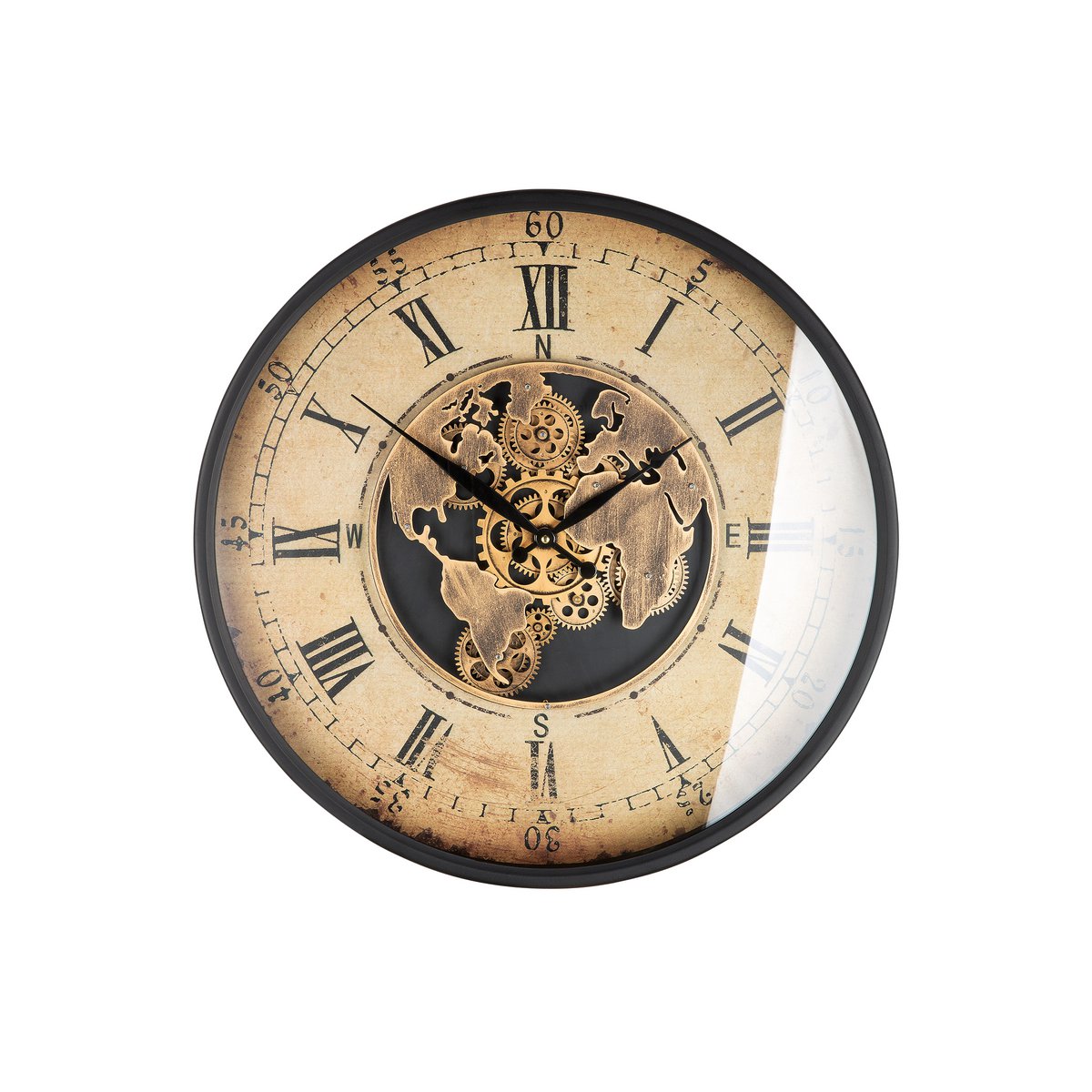 Metall Wanduhr