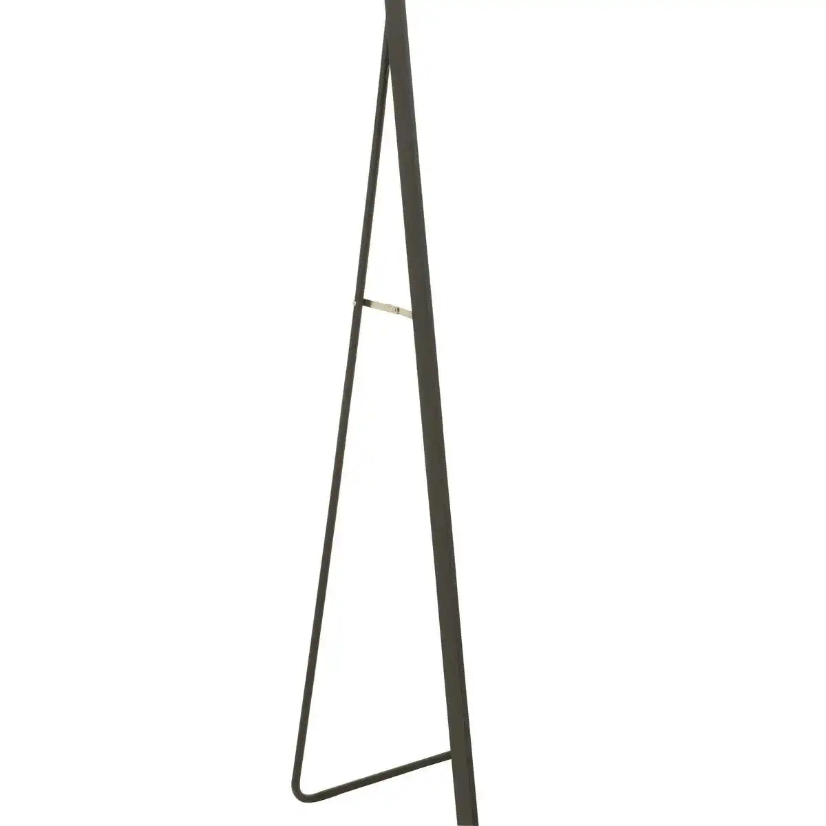 J-Line Spiegel auf Fuß, abgerundetes Glas/Metall, Schwarz – Wandspiegel 50,00 x 150,00 cm