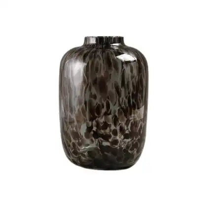 Cheetah Vase Smoke Medium