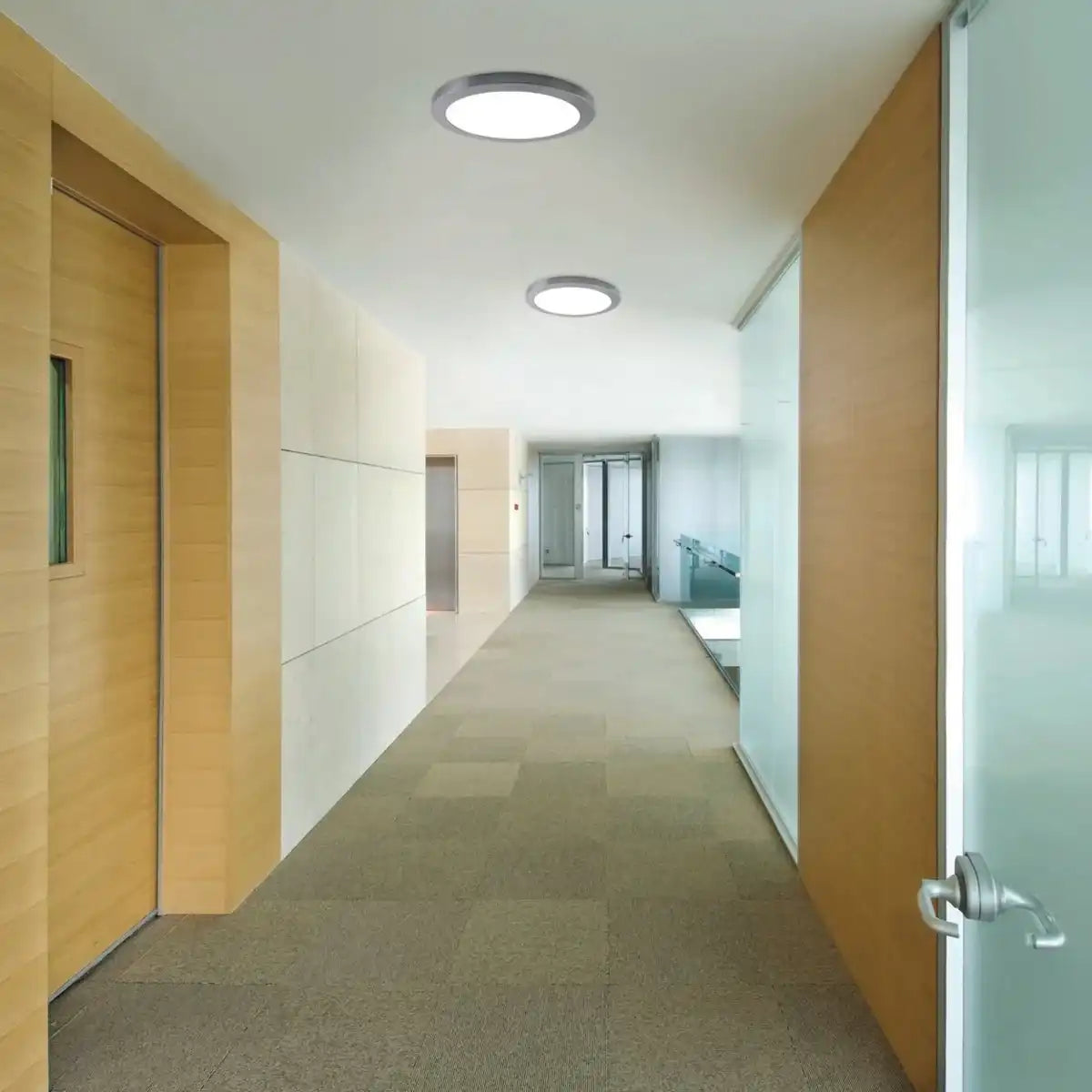 LED Deckenleuchte "BONUS", Funktion, Deckenlampe aus Metall und Kunststoff in Chrome/weiß wechselbar, mit fest verbauten LEDs, 33 cm Durchmesser