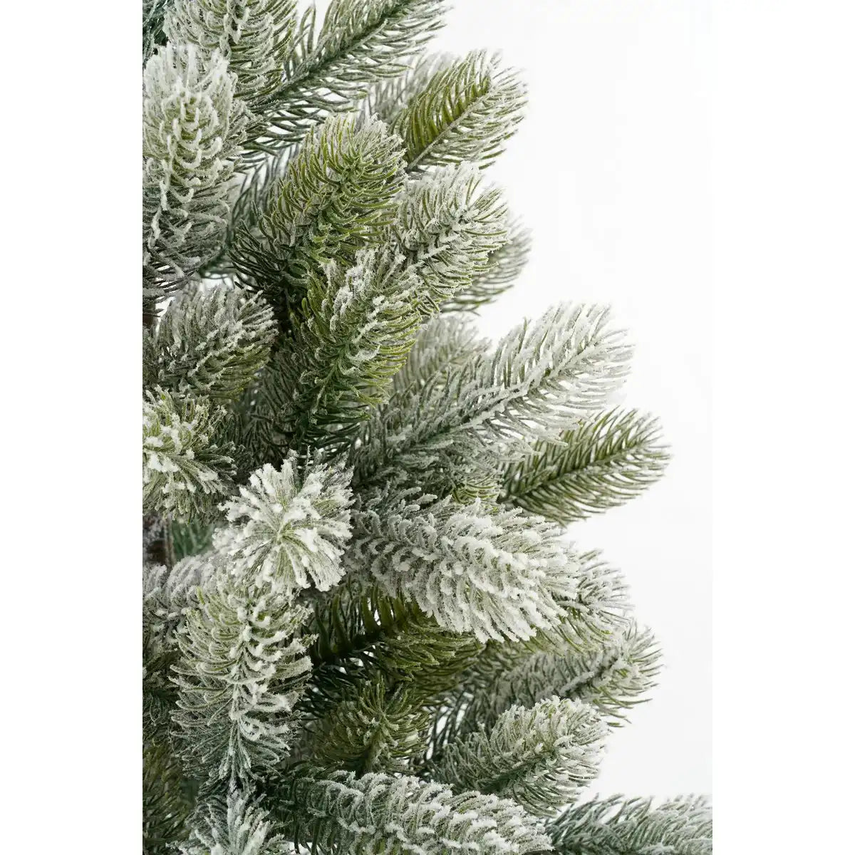 Künstlicher Weihnachtsbaum im Topf – H90 x Ø55 cm – Grün gefrostet
