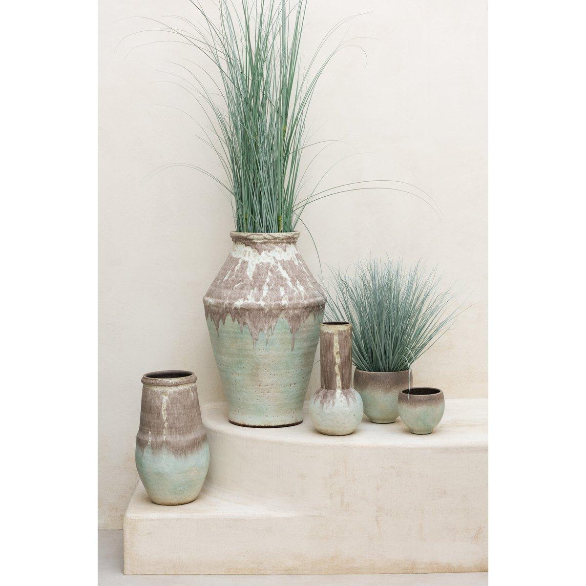 J-Line Blumentopf Nice – Keramik – Aqua – groß