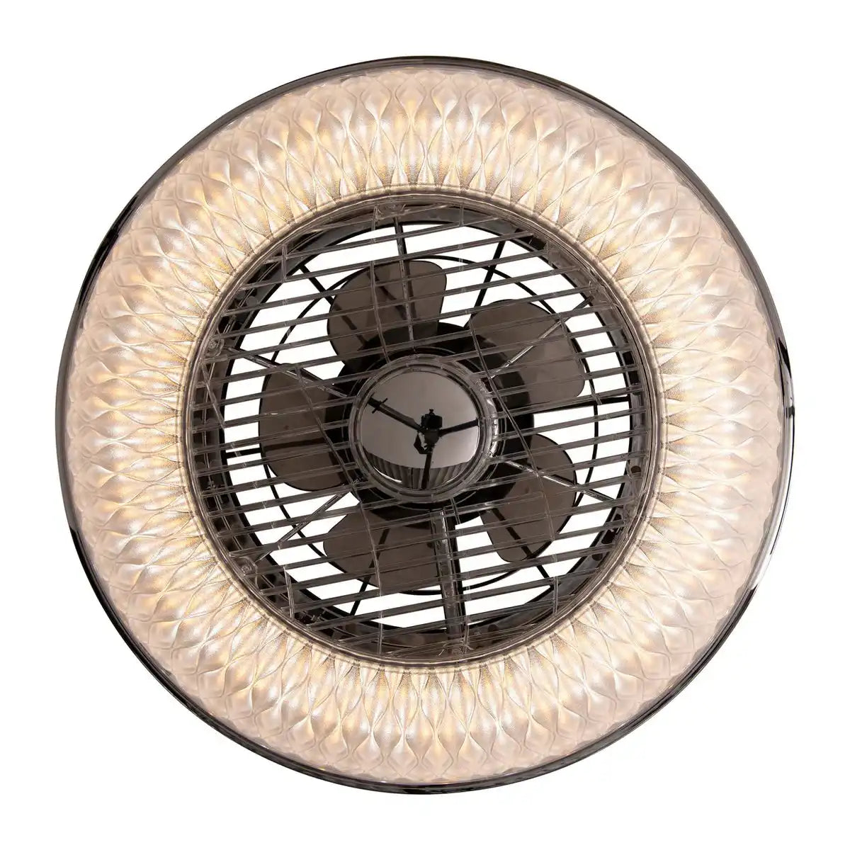 LED Deckenleuchte "VIENTO" mit Ventilator, aus Metall und Kunststoff, mit integrierten LEDs, Beleuchtung für Wohnräume oder Büro