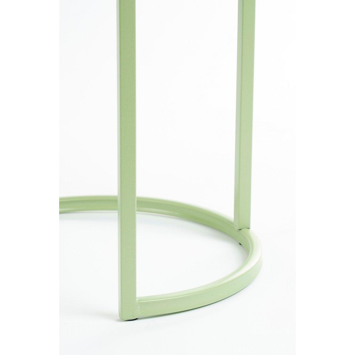 Lara Side Table - Set von 2 - H51 x Ø40 cm - Metall - MintGroen