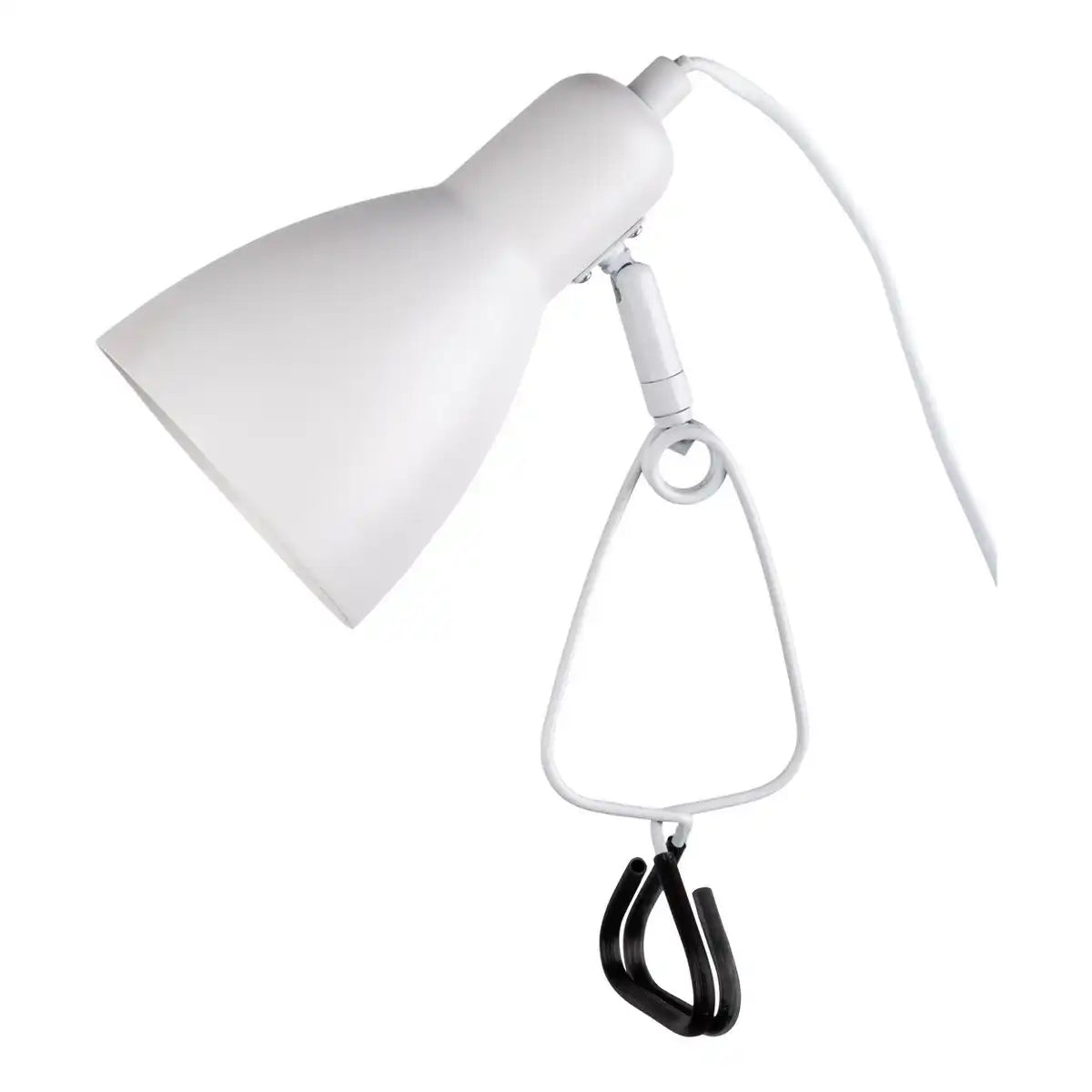 Klemmtischleuchte "MARA" matt weiß für E14 max. 18 Watt, für Innenräume, 28 cm hoch