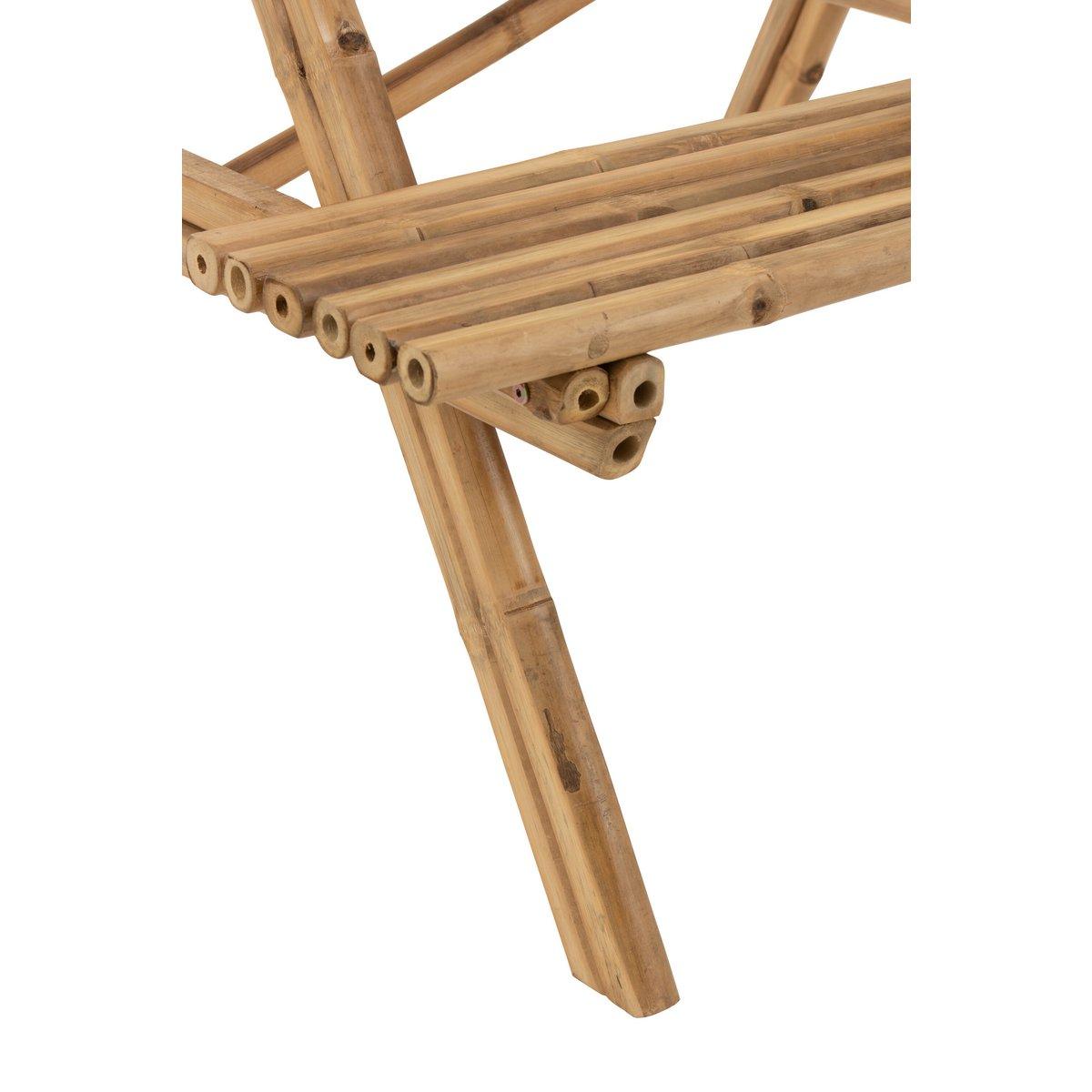 J-Line Picknickbank – Bambus/Jute – Natur