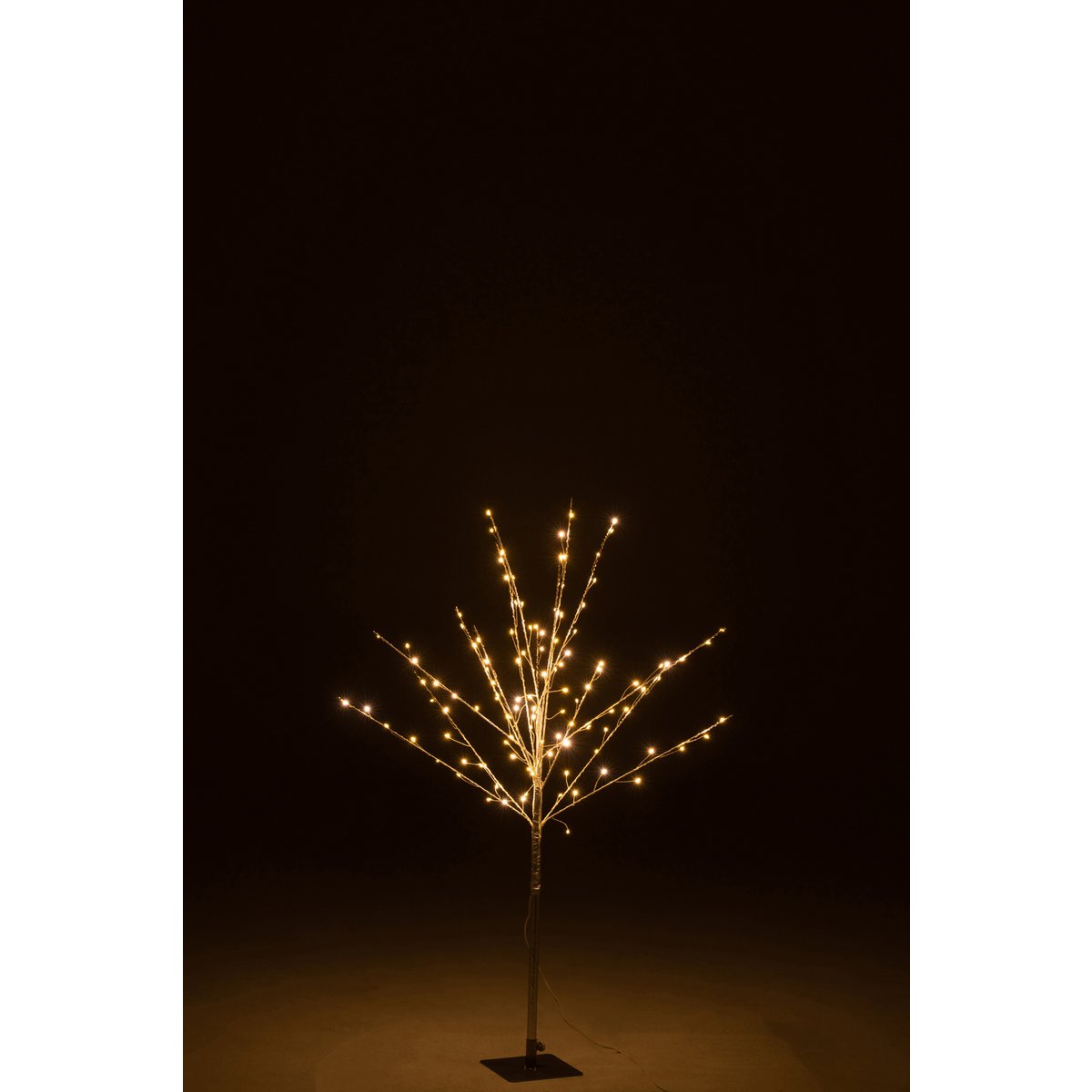 J-Line Bare Tree+Led Metall Silber Medium