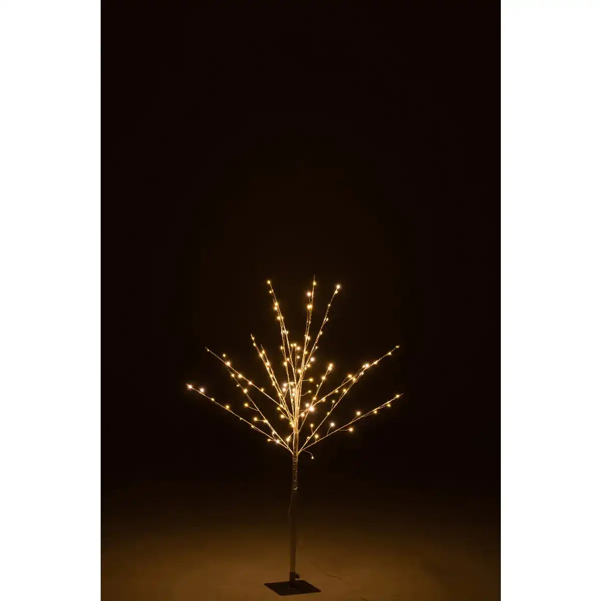 J-Line Bare Tree+Led Metall Silber Medium