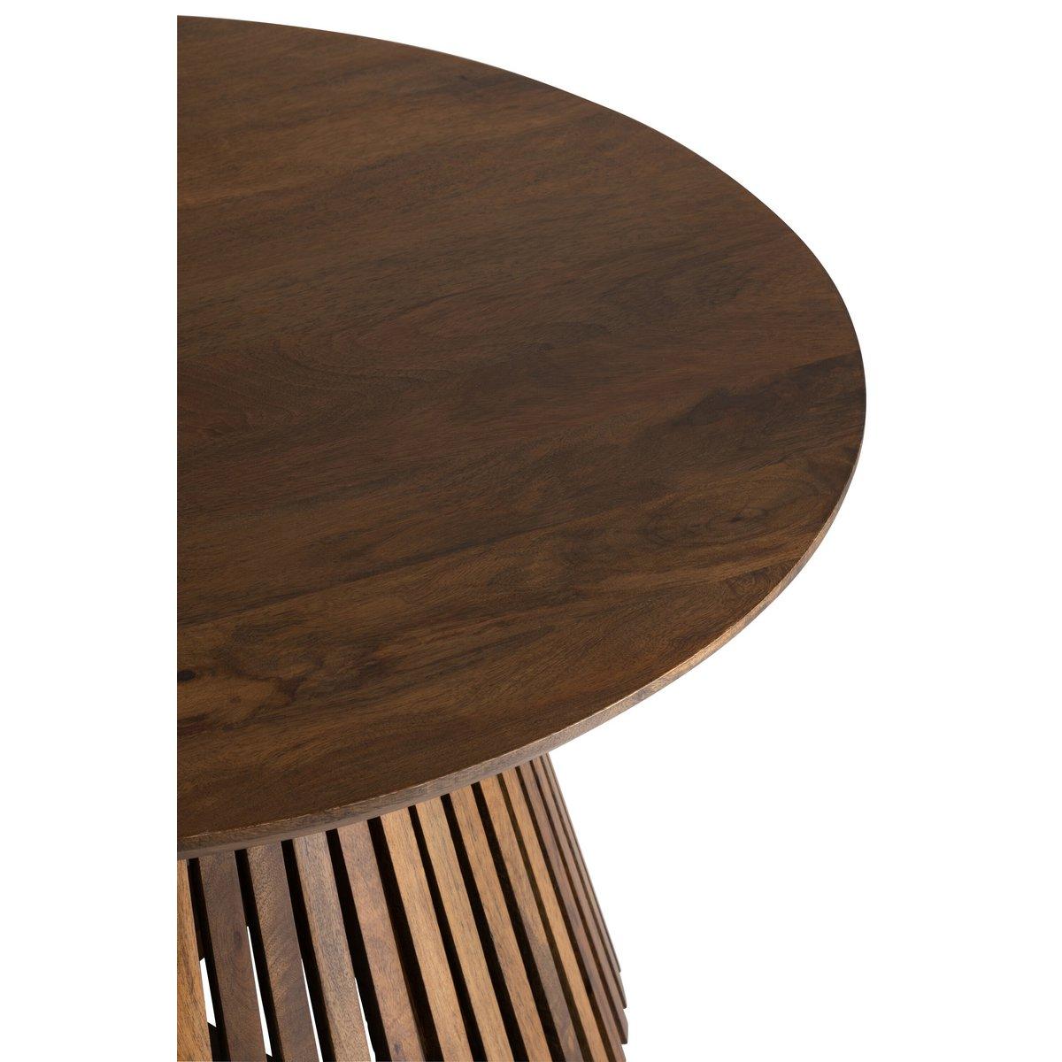J-Line Tisch Vincent Mangoholz Braun Medium