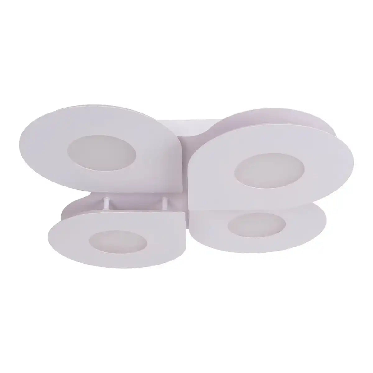 LED Deckenleuchte "SMILLA" weiß, 50 x 50 cm, 8 cm, Metall und Kunststoff, integrierte LEDs, 2400 lm, dimmbar, CCT-Funktion 3.000-6.500 K, Nachtlichtfunktion.
