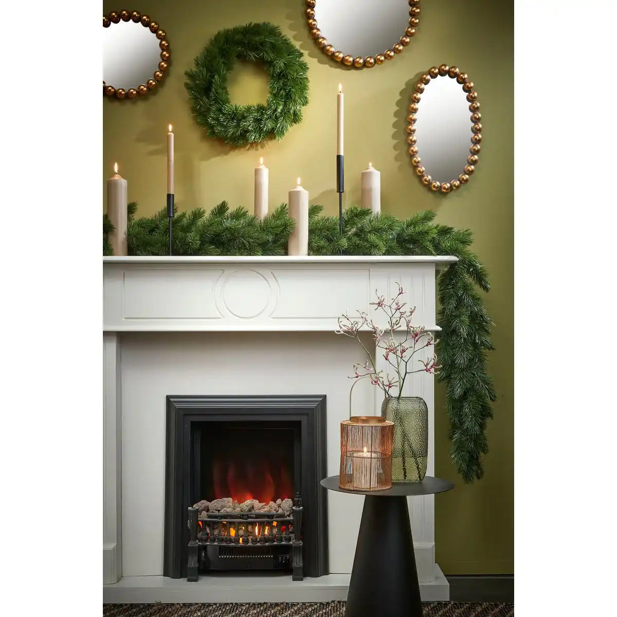 Camden Weihnachtskranz – Ø45 cm – Grün