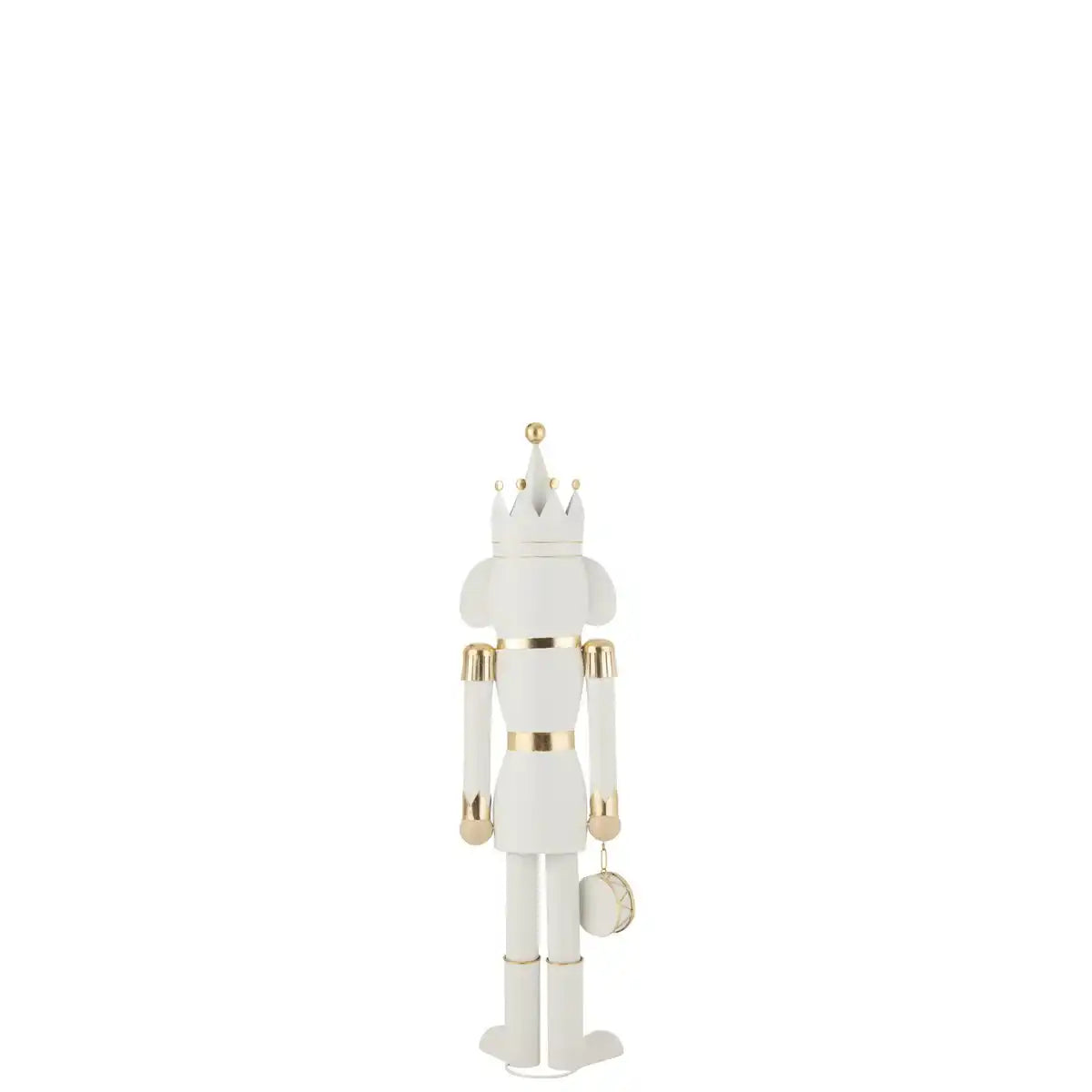 J-Line Nussknacker Eisen Gold/Weiß Medium