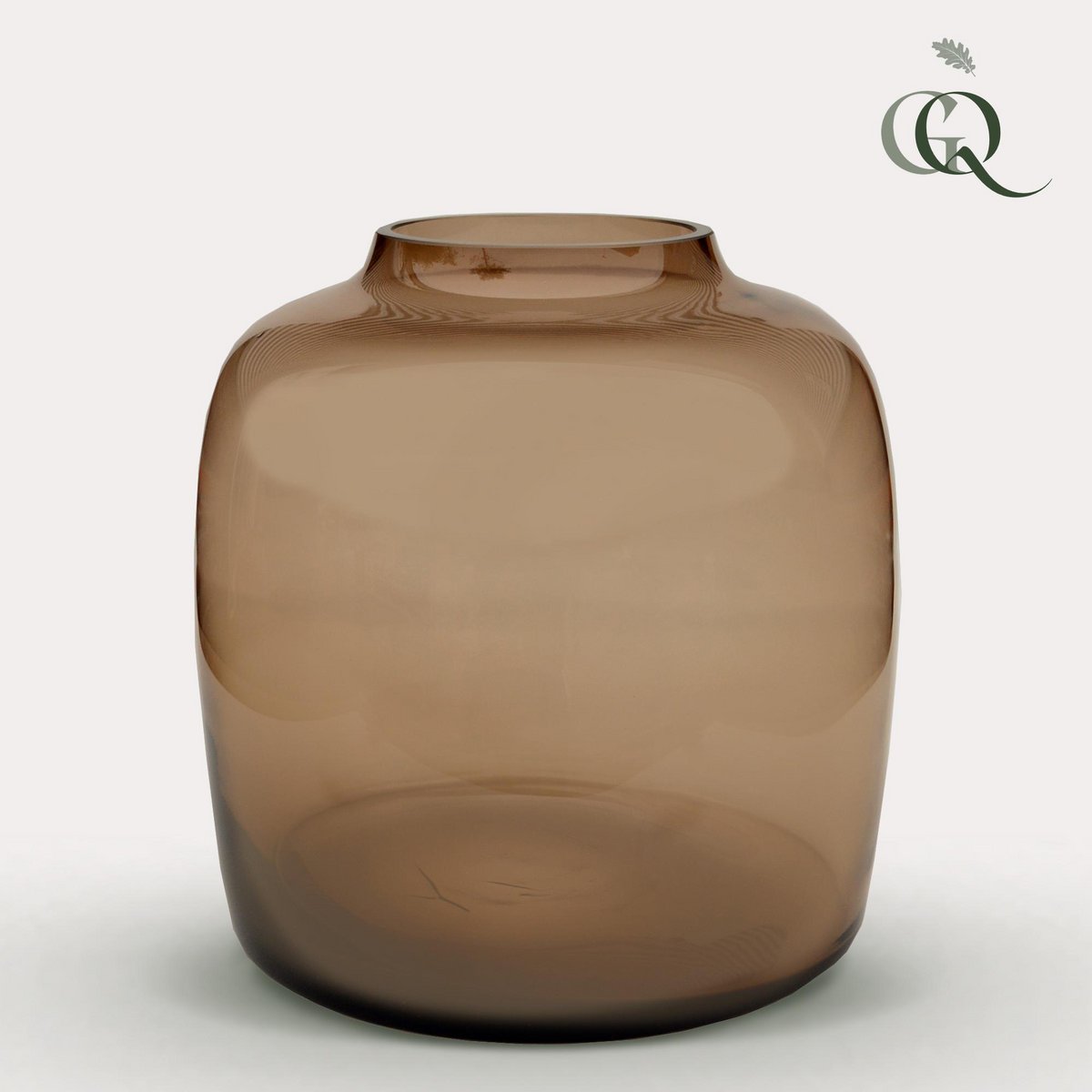 Vase glas - M - H25 Bartica - Taupe