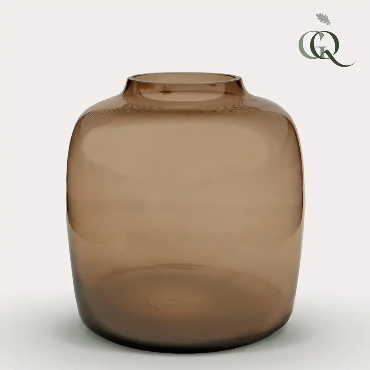 Vase glas - M - H25 Bartica - Taupe