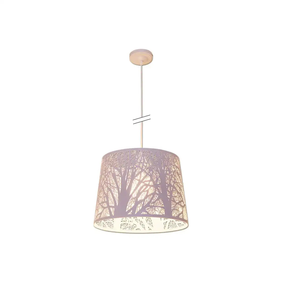 Pendelleuchte "WHITE WOOD" mit Ast-Dekor