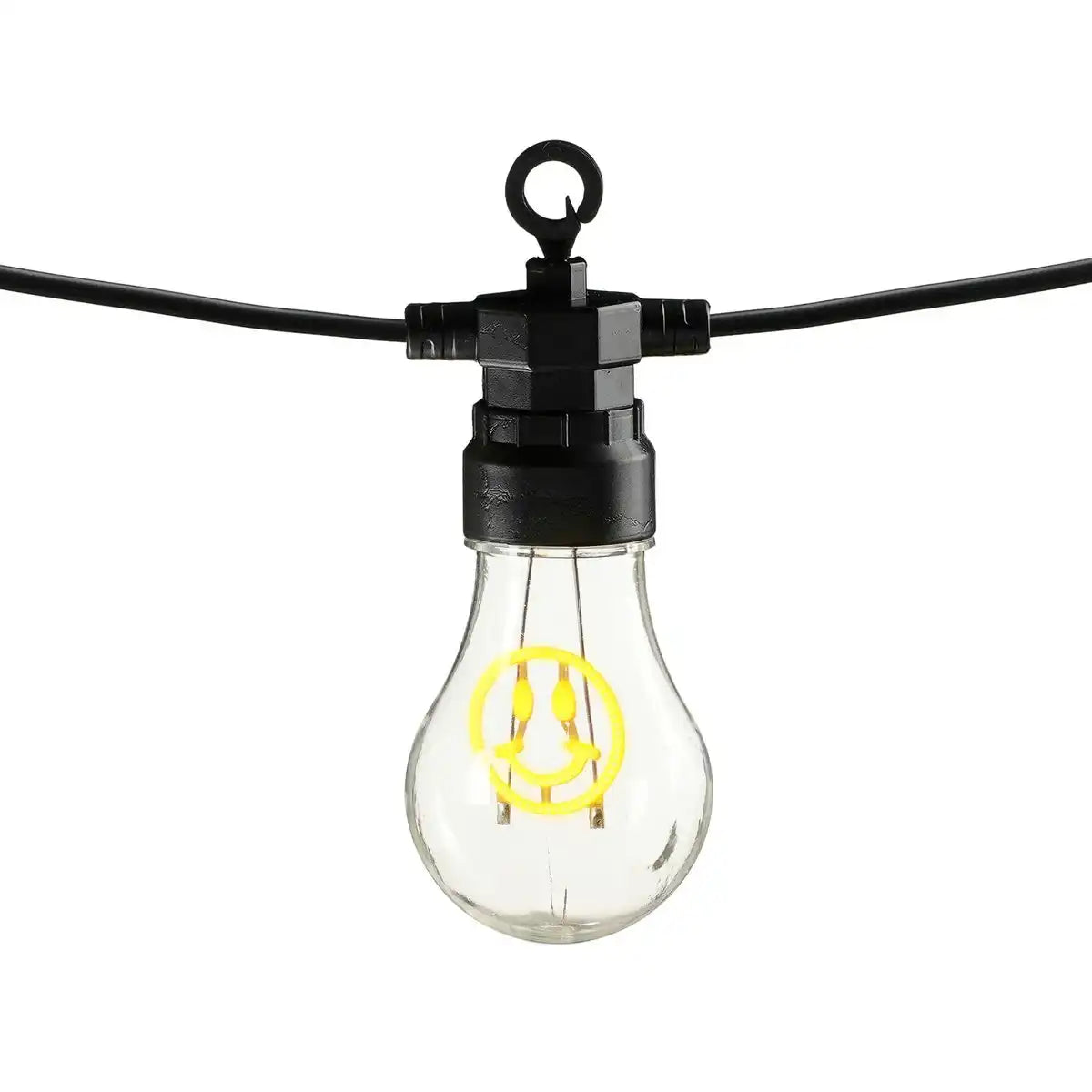 Smiley LED -Lichtkabel draußen - L450 cm - Gelb
