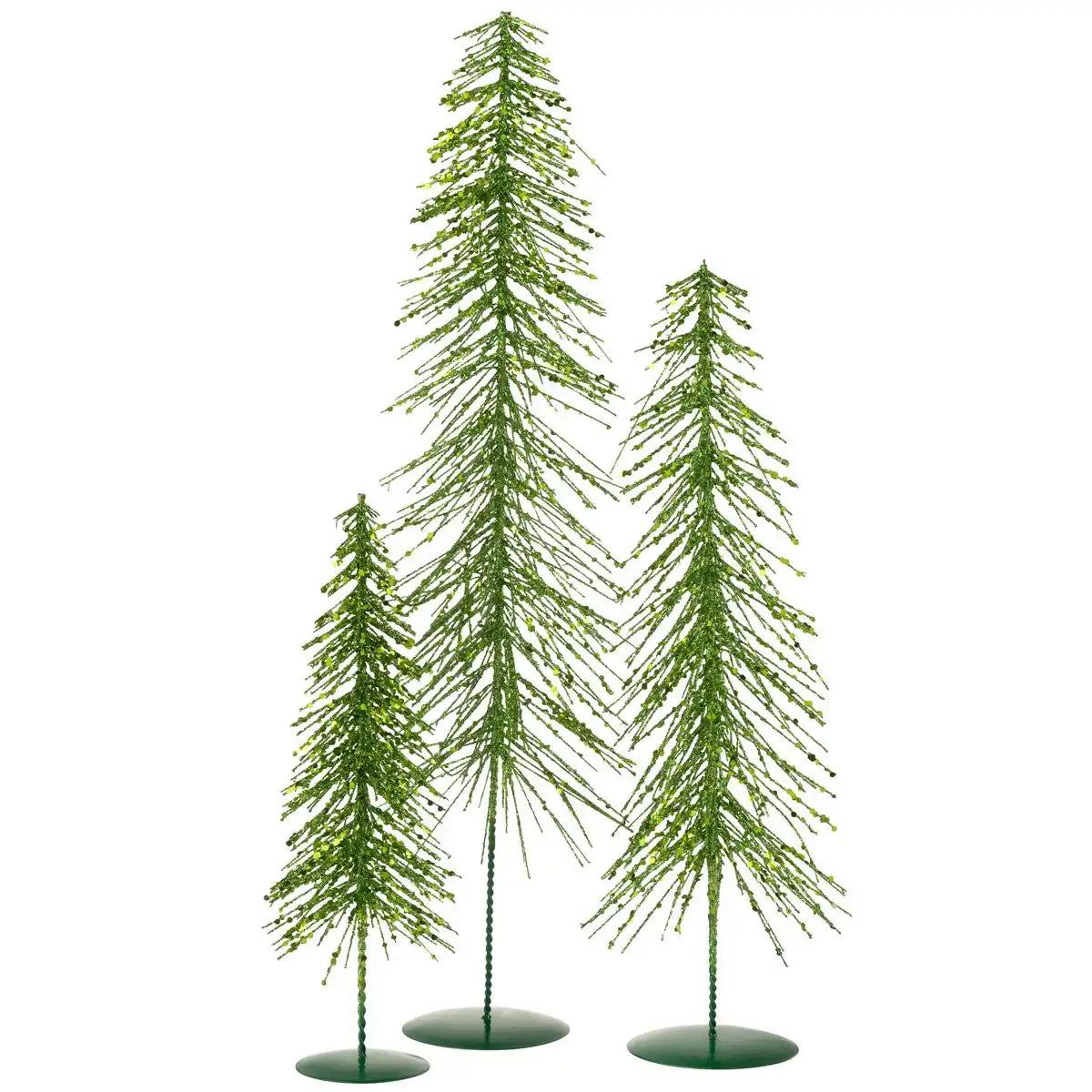 J-Line Weihnachtsbaum Glitzer Plastik dunkelgrün groß