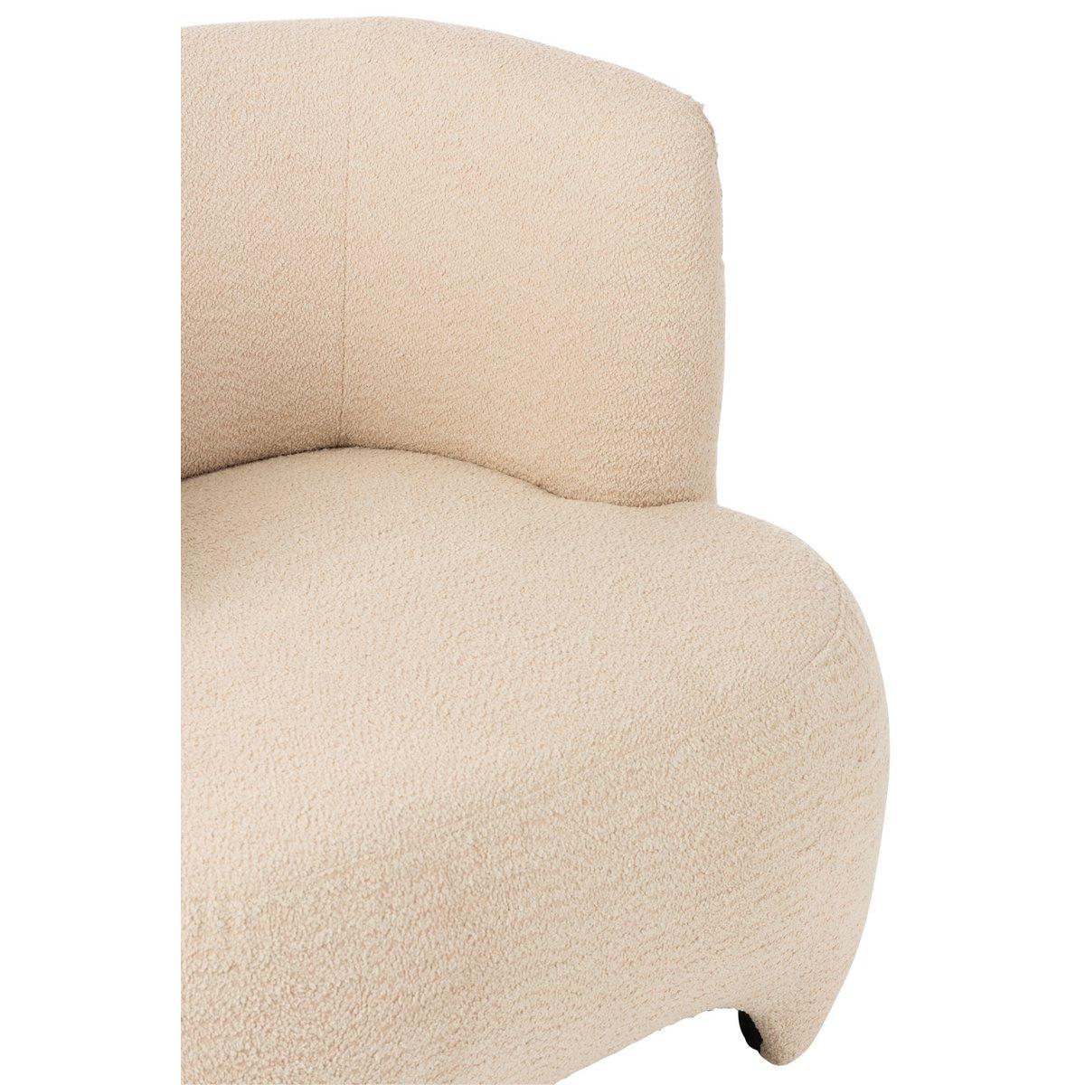 J-Line 1-Sitzer-Sofa, gestrickt, Tex/HT, Weiß