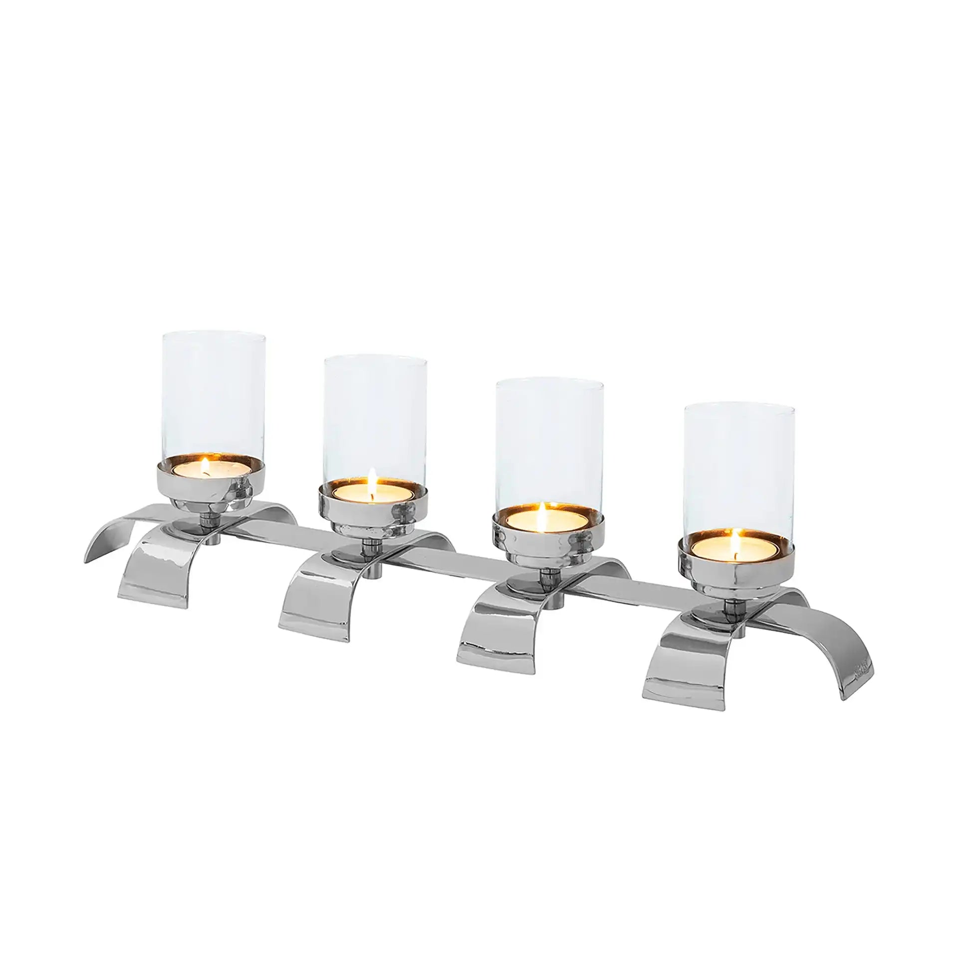 Aaron Advenzkranz Tischkranz Chrom Aluminium Edelstahl 64cm - HomeDesign Knaus