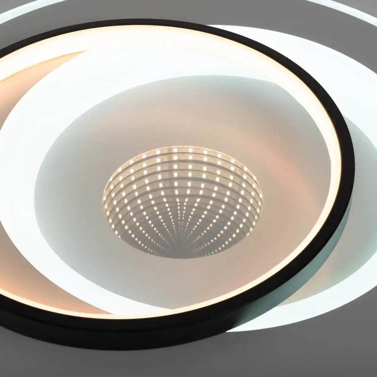 LED Deckenleuchte 3D-Effekt "MALEA" Ø 49 cm, mit vielen Funktionen, Fernbedienung inklusive