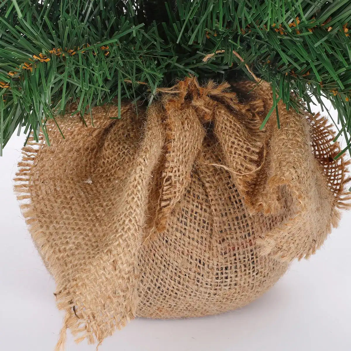 Künstlicher Weihnachtsbaum aus Jute - H60 x Ø51 cm - Grün
