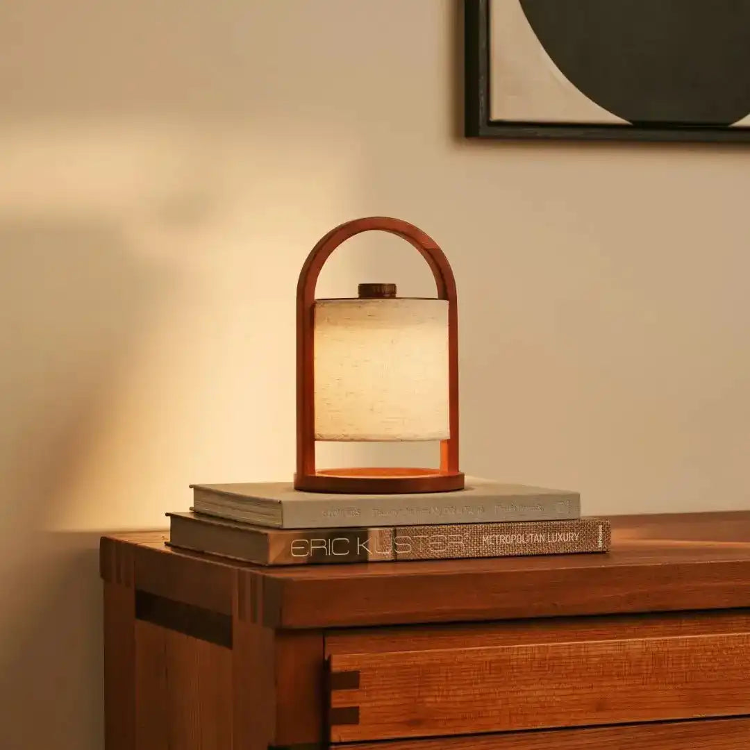 Flusskastanie Holz wiederaufladbare Lampe - dimmbares und schnurloses Licht