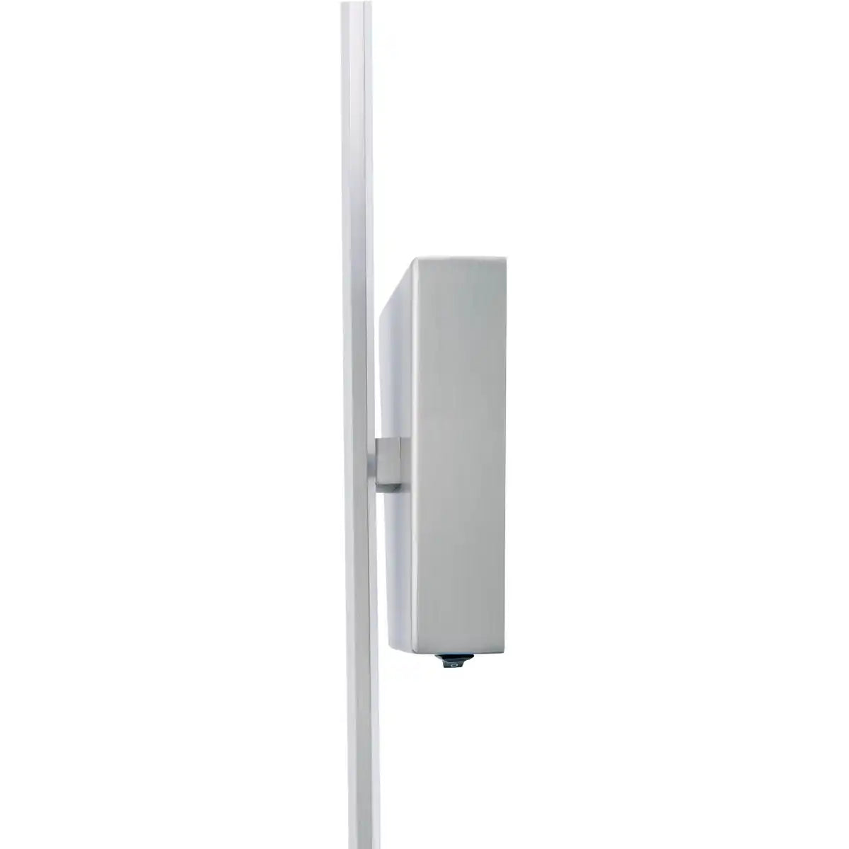 LED Wandleuchte "TREVOR" nickel matt, Wandlampe aus Metall und Kunststoff in Nickel matt, mit fest verbauten LEDs, Wandbeleuchtung innen 62 x 10 x 4,5 cm
