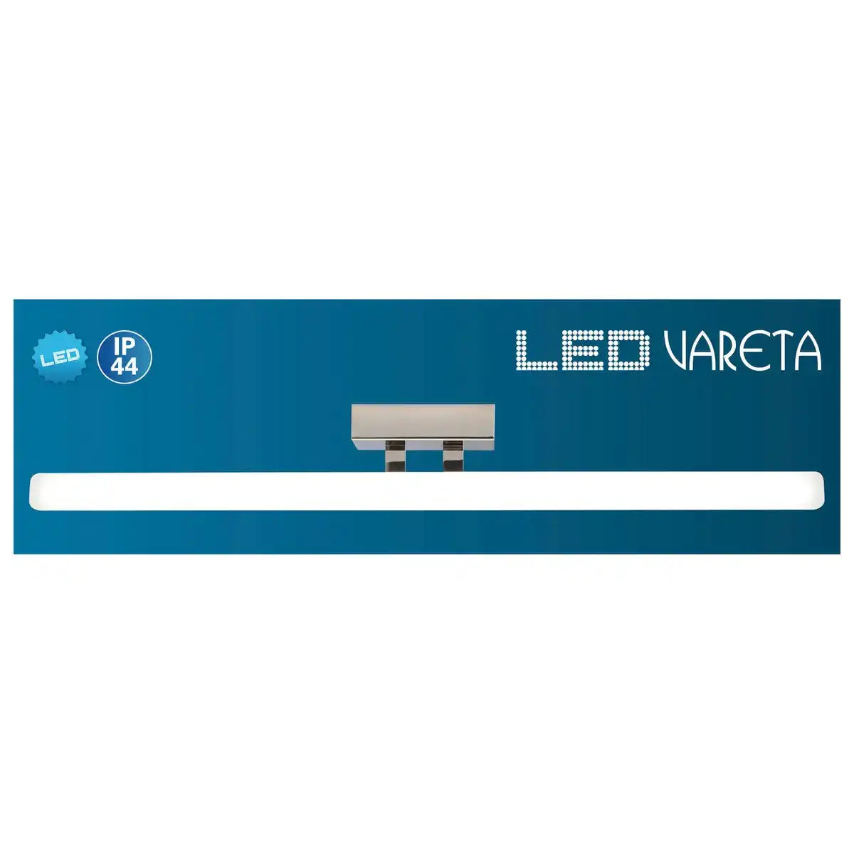 LED Spiegelleuchte "VARETA" Metall und Kunststoff in Chrom mit fest verbauten LEDs