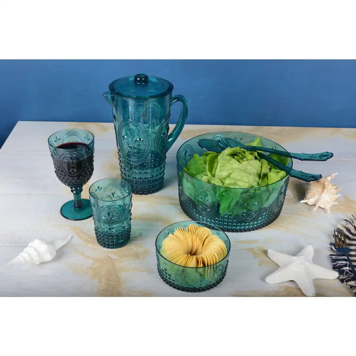 Acryl -türkiser Weingläser - viele 6 - HomeDesign Knaus